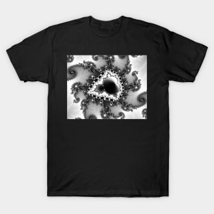 Monochrome Mandelbrot I T-Shirt